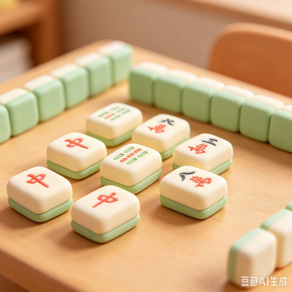 wear resistant print mahjong set