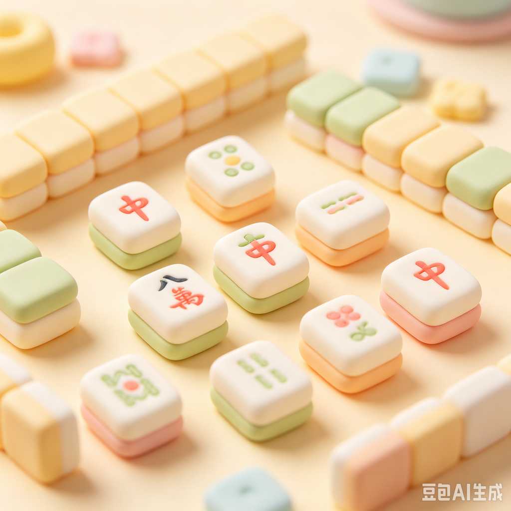 traditional color mahjong set
